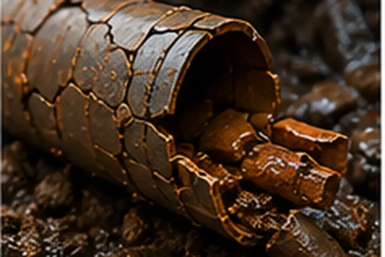 Collapsed sewer line