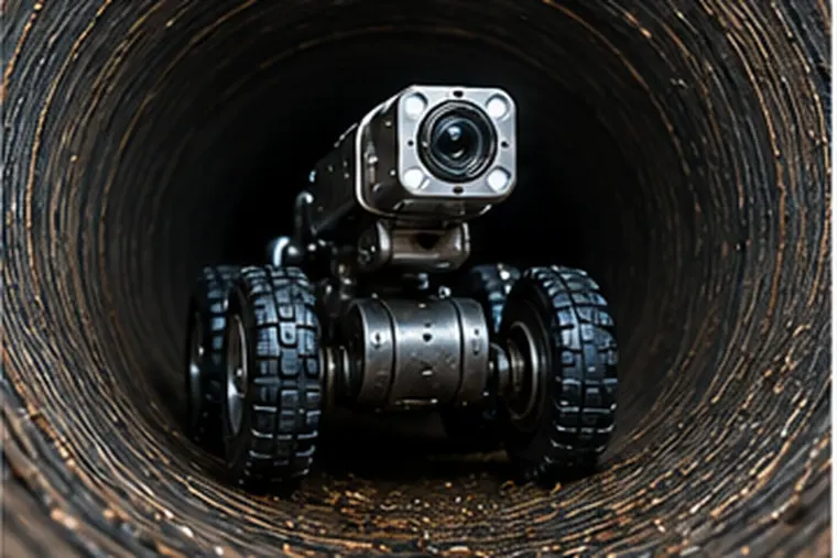 Sewer camera inspection robot and monitoring equipment